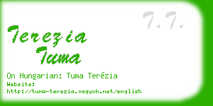 terezia tuma business card